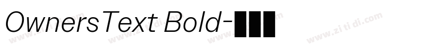 OwnersText Bold字体转换 OwnersText Bold字体转换